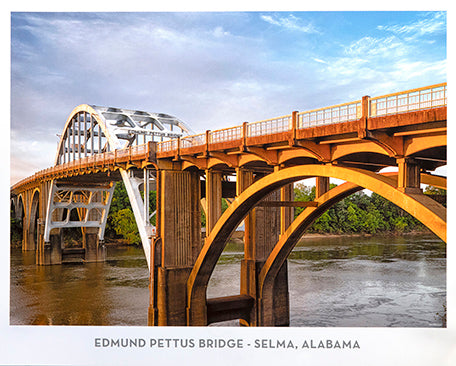 Civil Rights Edmund Pettus Bridge Selma Alabama Poster