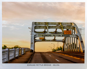 Civil Rights Trail Edmund Pettus Bridge Selma Poster