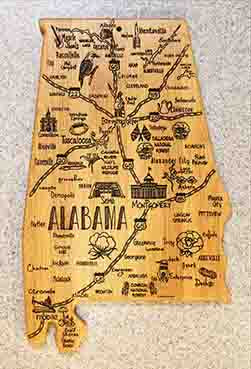 Sweet Home Alabama Cutting Board