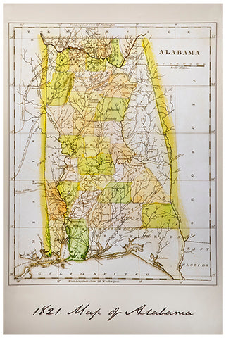 Map 1821 Poster