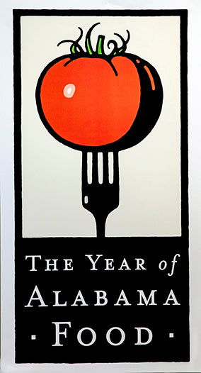 Year of Food Red Poster